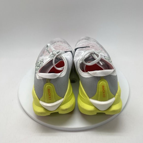 Hoka One One Sneakers Mens 9.5 D Mach X 2 1155119 FCT White Running Shoes - Picture 4 of 10